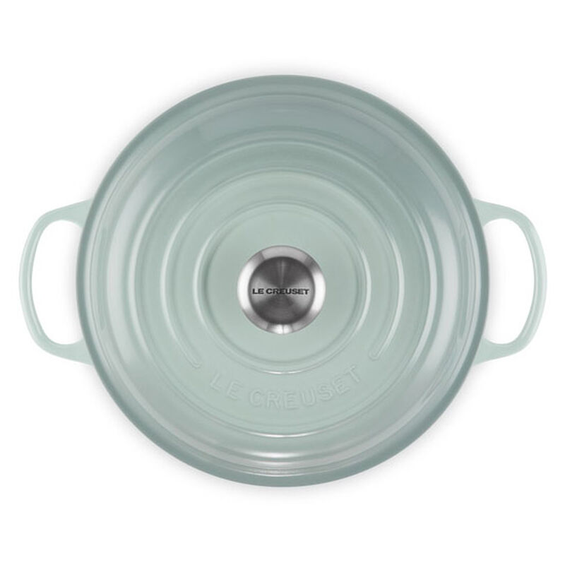 Le Creuset Cast Iron Shallow Casserole 26cm - Sea Salt image number 2